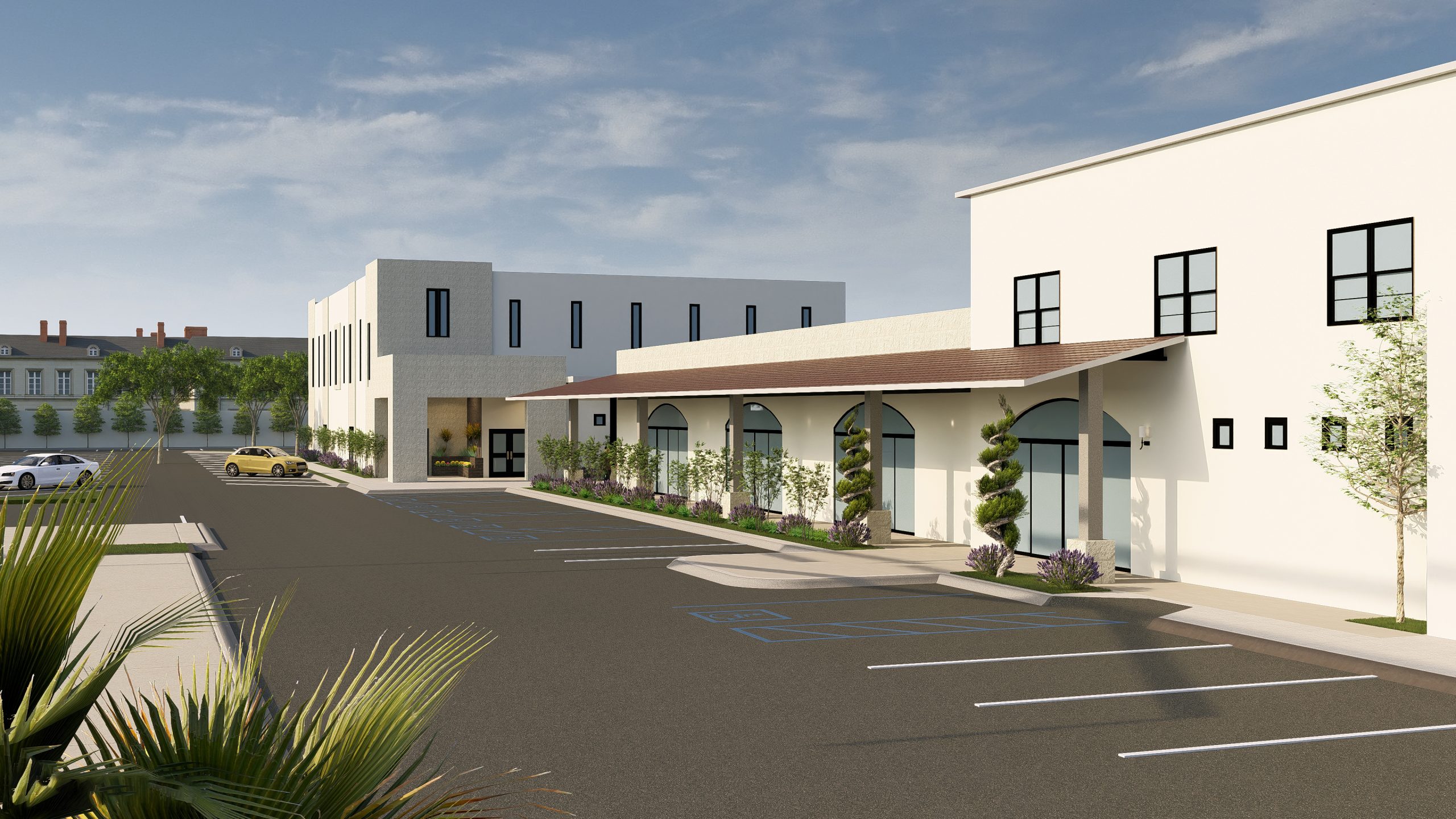 Rendering of the proposed Saint George Hall and Gym Project